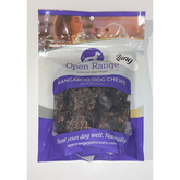 Open Range Kangaroo Dog Chews Lung Cubes 85g